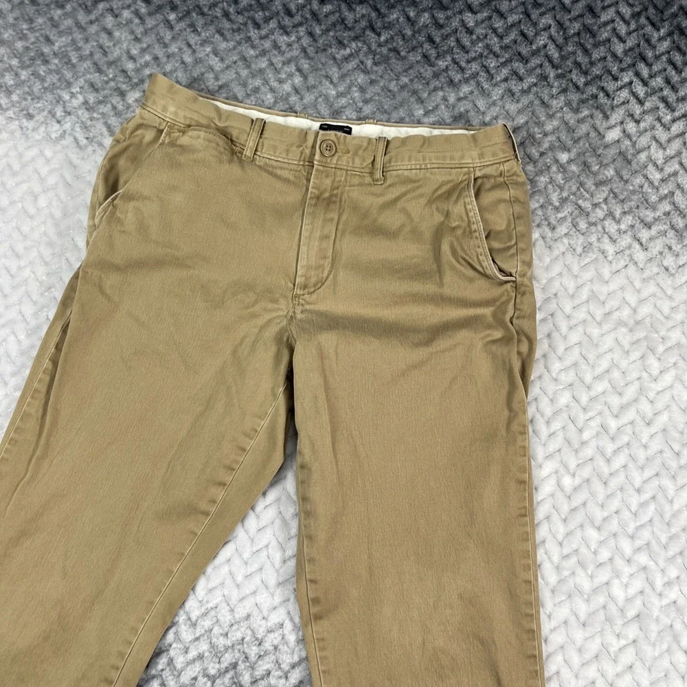 J.Crew 770 Straight Chino Pants Mens 33x32 Khaki Beige Classic Fit Fits-W32 L31